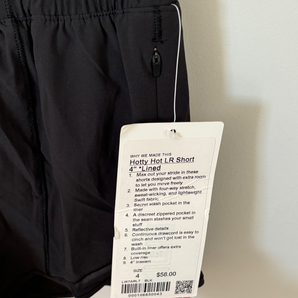 lululemon Black Athletic Shorts- NWT - Picture 3 of 7